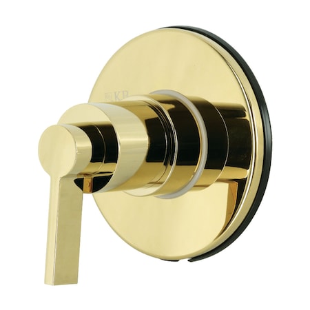 Kingston Brass KS3032NDL Single-Handle Three-Way Diverter Valve with Trim Kit, Polished Brass KS3032NDL